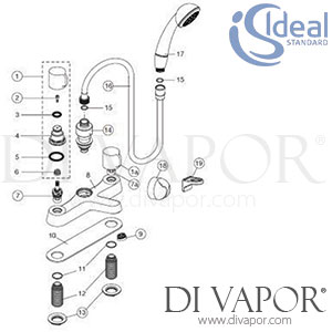 Ideal Standard Retail Bath and Shower Mixer Spare Parts - IDL DV 236